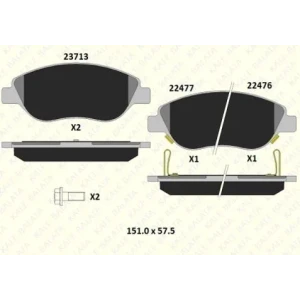 FREN BALATASI ÖN FIAT EGEA HATCHBACK SEDAN SW 22476 194 05 ANS KD13 2247619405ANSKD13