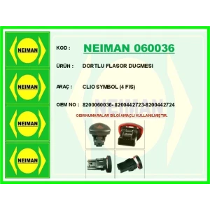 DORTLU FLASOR DUGMESI CLIO SYMBOL (4 FIS)