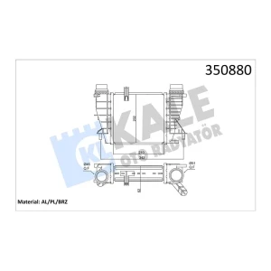 TURBO RADYATÖRÜ (INTERCOOLER) CLIO III-MODUS-GRAND MODUS-NOTE-NV200 AL/PL/BRZ