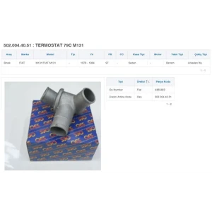 TERMOSTAT DOLU M131 60 C