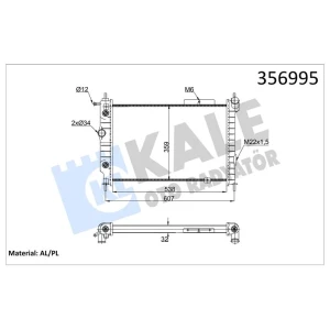 RADYATÖR OPEL ASTRA F 1.4I 1.6I 2.0I 1.7D 93<98 (A T) (NAC) [32MM] AL/MKNK