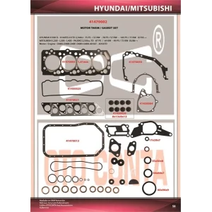 TAKIM CONTA FULL HYUNDAI H 100 TD MITSUBISHI L200-300 HYUNDAI H 100 TD MITSUBISHI L200-300 TD FULL TAKIM KEÇELI 4DBA-4DBF 4D56TD 1000A901 1000A903