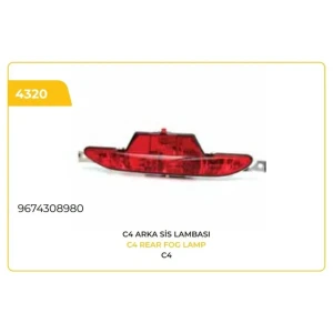 ARKA SİS LAMBASI CITROEN C4 PEUGEOT 208 CORSA F