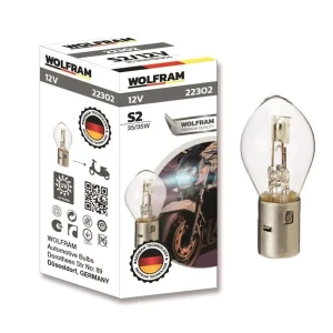 AMPÜL STANDART IŞIK MOTOSİKLET ( ÇİFT SOĞUTMALI ) 12V S2 35/35 BA20d GARANTİSİ YOKTUR