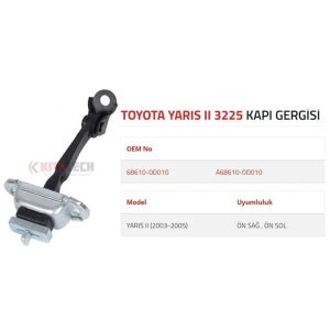 KAPI GERGİSİ YARIS II ÖN 2003-2005