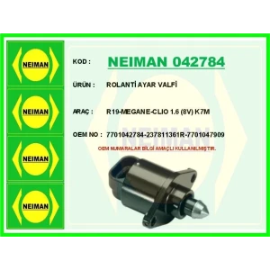 ROLANTİ AYAR VALFİ R19-MEGANE-CLIO 1.6 (8V) K7M