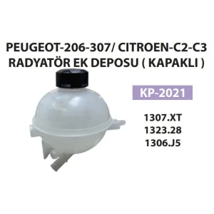 RADYATÖR EK DEPOSU KAPAKLI PEUGEOT 207-307 CITROEN C2 HB JM C3 I FC,FN C3 II SC