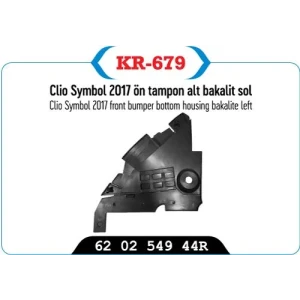 ÖN TAMPON ALT BAKALİT SOL RENAULT CLİO SYMBOL 2017