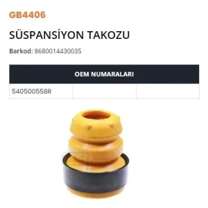 SÜSPANSİYON TAKOZU CLIO IV 0.9-1.2-1.5 DCI-1.6