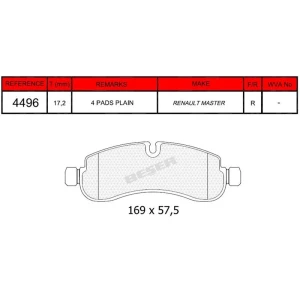 FREN BALATASI ARKA RENAULT MASTER IV 2.0 BLUEDCI 2024 - 24-