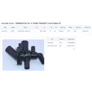 TERMOSTAT 88 °C FORD TRANSİT V184 PUMA HT
