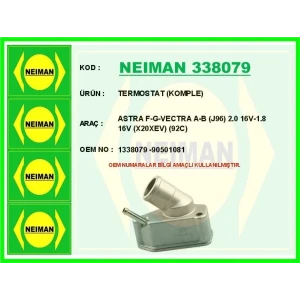 TERMOSTAT (KOMPLE) ASTRA F-G-VECTRA A-B (J96) 2.0 16V-1.8 16V (X20XEV) (92C)
