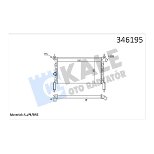 SU RADYATÖRÜ BRAZING ASTRA F 1.4İ 1.6İ KLİMASIZ + MEK 525×298X22 AL-PL-BRZ
