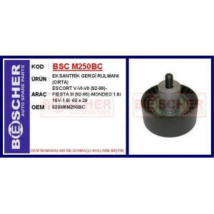 EKSANTRİK GERGİ RULMANI (ORTA) ESCORT V-VI-VII (92-99)-FIESTA III (92-95)-MONDEO 1.6i 16V-1.8i 60×29