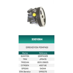DİREKSİYON POMPASI HİDROLİK 406 2.0 16V HATTAT/HEMA