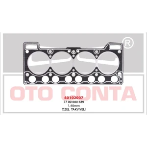 SİLİNDİR KAPAK CONTASI LPGLI ARAÇLARA OZEL TAKVİYELİ BEYAZ R9 R12 1.4
