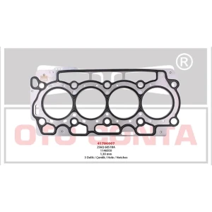 SİLİNDİR KAPAK CONTASI BIPPER FIESTA NEMO 1.4 HDI 3 DELIK P.206-BIPPER FIESTA NEMO 1.4 HDI S.K.C ÇELIK MLS 1.30MM 3 DELIK 8HS-8HT-8HX- DV4TD 0209.AE