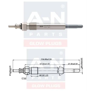 KIZDIRMA BUJİSİ ECO 11,5V MERCEDES C SERISI 200-220-C250 D MERCEDES E-SERISI 200-250-300 TD A0011592001 GN948 0100226235 GLP017 0250201054 DP16 Y925J B082 ET1-A-N-116 235