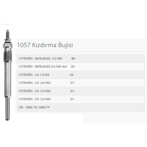 KIZDIRMA BUJİSİ CİTROEN C4