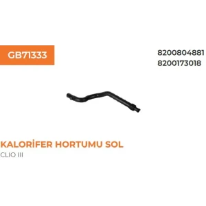 CLIO III 1.2 1.5 DCI KALORİFER HORTUMU SOL