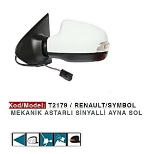DIŞ DİKİZ AYNASI SOL MEKANİK ASTARLI SYMBOL