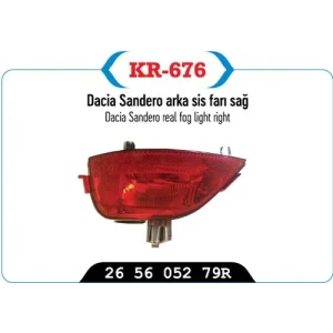 ARKA SİS FARI SAĞ DACİA SANDERO