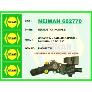 TERMOSTAT (KOMPLE) MEGANE IV - KADJAR CAPTUR - TALİSMAN 1.5 DCI 83C