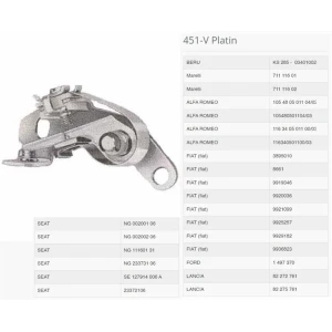 PLATIN TOFAS DKS R12 IADESI YOKTUR 451V 451 PLATİN