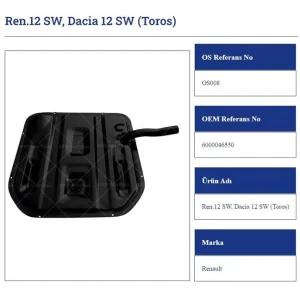 BENZIN DEPOSU RENAULT R12 STW TOROS