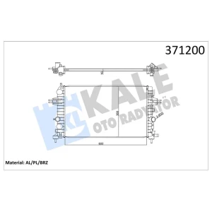 SU RADYATÖRÜ ASTRA H ZAFIRA B 1.6 1.8 MT 605×359X23
