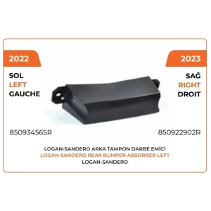 ARKA TAMPDARBE EMİCİ SOL DACİA SANDERO II