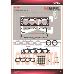 ÜST TAKIM KEÇELI OPEL 1.4 16V