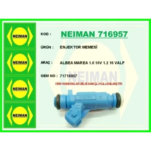 ENJEKTOR MEMESİ ALBEA MAREA 1.6 16V 1.2 16 VALF