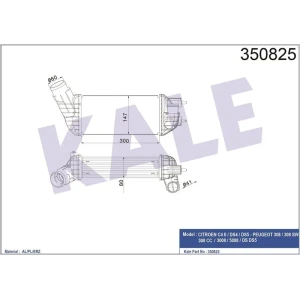 TURBO RADYATÖRÜ (İNTERCOOLER) C4 II-DS4-DS5-308-308 SW-308 CC-3008-5008-5008 II-DS DS 5 AL/PL/BRZ