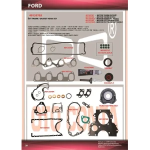 FORD CONNECT 1.800CC TDI-TDCI ÜST TAKIM CONTA KEÇELİ SİLİNDİR KAPAK CONTASIZ BHPA-HCPA-RWPA