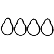 EMME MANİFOLT CONTA DACİA LOGAN 1.4 77 01 471 932 ARMUT 4'LÜ TAKIM