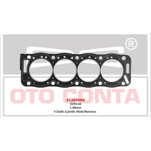 SİLİNDİR KAPAK CONTASI BERLINGO 1.9D 4 ÇENTIK PEUGEOT 405 BERLINGO 1.9D S.K.C 1.48 MM 4 ÇENTIK D9A-D9B-XUD9 DJZ-AJZ 0209.S8
