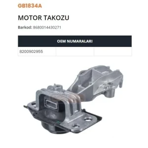 MOTOR TAKOZU MEGANE II-SCENIC II 1.5 DCI