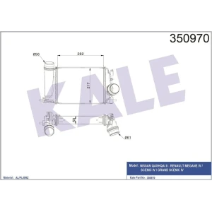 INTERCOOLER TURBO RADYATÖRÜ QASHQAI 1.2 DIC-T 03 + MEGANE IV 1.2TCE 15 +