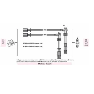 BUJI KABLOSU A4 A6 1.8 1.8İ 20V ADR APT AR (AAU277)