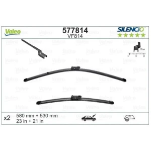 SİLENCİO X-TRM FLAT BLADE (MUZ TİPİ) SİLECEK VM814 (X2) (580+530 MM) R.ROV. EVOQ