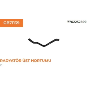 RADYATÖR ÜST HORTUMU RENAULT R 21 MENAGER 77022526