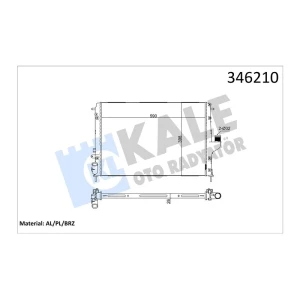 SU RADYATÖRÜ LOGAN SANDERO DUSTER 1.5 DCI K9K 08 +