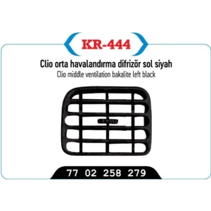 ORTA HAVALANDIRMA DIFRIZORU SOL SİYAH CLIO