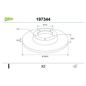 FREN DİSKİ ARKA TAKIM BMW SÉRİE 1 E81/E82/E88 1/20