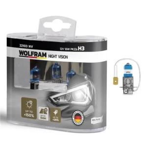 AMPÜL BEYAZ IŞIK 12V H3 %150 GÜÇLÜ %20 BEYAZ IŞIK TAKIM 2 ADET GARANTİSİ YOKTUR