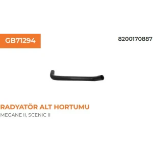 RADYATÖR HORTUMU ALT MEGANE II