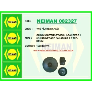 YAĞ FİLTRE KAPAĞI RENAULT CLIO IV-CAPTUR-SYMBOL II-SANDERO II 0.9 H4B MEGANE IV-KADJAR 1.2 TCE-HF5 M