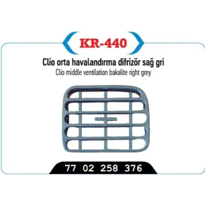 ORTA HAVALANDIRMA DIFRIZORU SAĞ GRİ CLIO