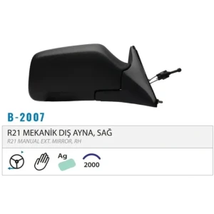 DIŞ DİKİZ AYNASI MEKANİK SAĞ R21 86-94 M002.2007